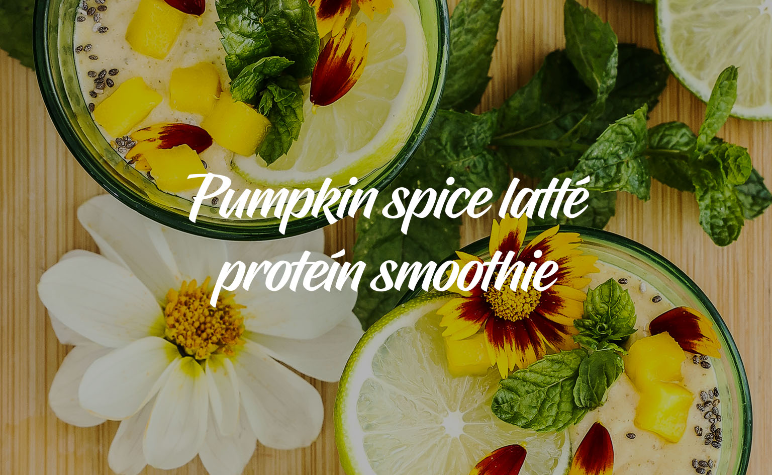 Tip na jesennú desiatu: Pumpkin Spice Latté Proteín Smoothie
